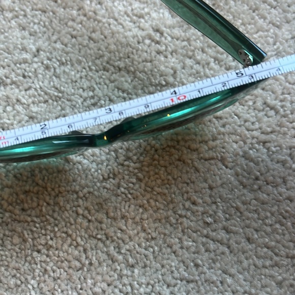 CELINE Caty Sunglasses Oversized Cat Eye Green Acetate Like NEW with Case/Cloth - Picture 12 of 17